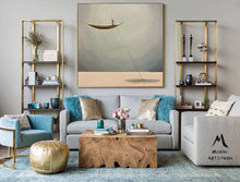 Load image into Gallery viewer, Oversized Wall Art for Living Room Boat Painting, Wall Decor Art Bt001