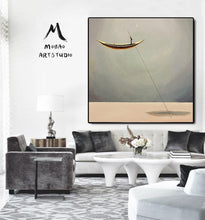 Load image into Gallery viewer, Oversized Wall Art for Living Room Boat Painting, Wall Decor Art Bt001