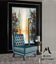 Load image into Gallery viewer, Large City Abstract Painting on Canvas New York City Art Gp020