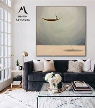 Load image into Gallery viewer, Oversized Wall Art for Living Room Boat Painting, Wall Decor Art Bt001