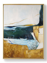 Load image into Gallery viewer, Beige Green Abstract Painting Oversized Artwork for Walls Bp089