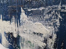 Load image into Gallery viewer, Deep Blue Abstract Painting White Abstract Art Large Wall Painting Np041