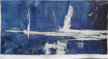 Load image into Gallery viewer, Deep Blue Abstract Painting White Abstract Art Large Wall Painting Np041