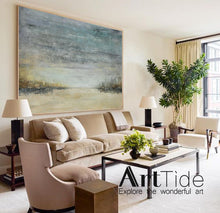 Load image into Gallery viewer, Large Sky and Ocean Painting Ocean Sunset Painting Ap027