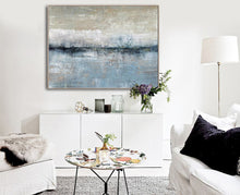 Load image into Gallery viewer, Blue Ocean Abstract Painting Sea and Sky Landscape Painting Dp129