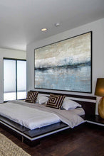 Load image into Gallery viewer, Blue Ocean Abstract Painting Sea and Sky Landscape Painting Dp129