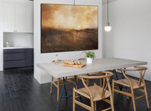 Load image into Gallery viewer, Orange Abstract Painting Large Sky Landscape Painting Brown Painting Dp131