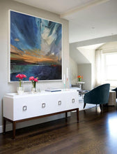 Load image into Gallery viewer, Blue Painting Landscape Abstract Painting Sky Abstract Painting Bp105