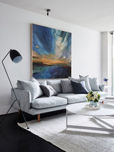 Load image into Gallery viewer, Blue Painting Landscape Abstract Painting Sky Abstract Painting Bp105