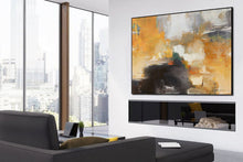 Load image into Gallery viewer, Original Pop Art for Sale Beige Yellow Abstract Painting Canvas Art Dp123