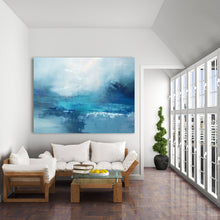 Load image into Gallery viewer, Blue Marine Landscape Painting Sky Landscape Painting Sea Oil Painting Dp130