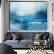 Load image into Gallery viewer, Blue Marine Landscape Painting Sky Landscape Painting Sea Oil Painting Dp130
