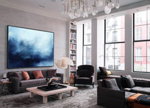 Load image into Gallery viewer, Deep Blue Sea Landscape Painting Abstract Landscape Art Dp092