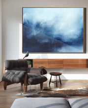 Load image into Gallery viewer, Deep Blue Sea Landscape Painting Abstract Landscape Art Dp092