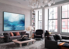 Load image into Gallery viewer, Blue Marine Landscape Painting Sky Landscape Painting Sea Oil Painting Dp130