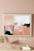 Load image into Gallery viewer, Colorful Painting Gray White Orange Abstract Canvas Art Dp075