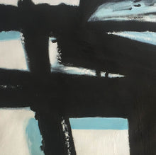 Load image into Gallery viewer, Large Black and White Red Abstract Art on Canvas Modern Wall Art YP014