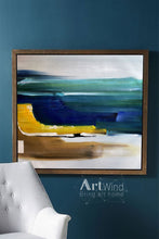 Load image into Gallery viewer, Abstract Beach Painting Ocean Painting Impressionist Wall Art Dp057