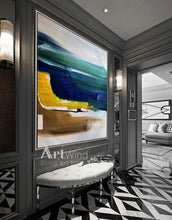 Load image into Gallery viewer, Abstract Beach Painting Ocean Painting Impressionist Wall Art Dp057