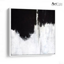 Load image into Gallery viewer, Black And White Unique Painting Gray Minimalist Painting Ap014