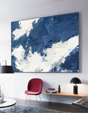 Load image into Gallery viewer, Blue White Abstract Painting White Cloud Painting Big Wall Paintings Dp127