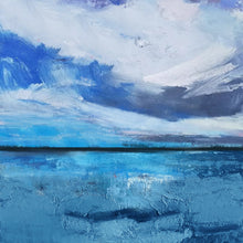 Load image into Gallery viewer, Light Blue Sky Oil Painting Ocean Canvas Oil Painting Dp125