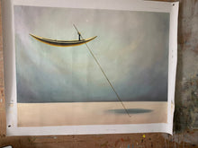 Load image into Gallery viewer, Sailboat Abstract Oil Painting Artwork Large Living Room Art Np072