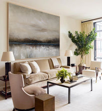Load image into Gallery viewer, Oversized Abstract Canvas Wall Art Original Sea Abstract Painting Bp083