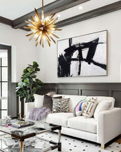 Load image into Gallery viewer, Large Black And White Abstract Painting Minimalist Painting Cp025