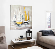 Load image into Gallery viewer, Sailboat Painting on Canvas Landscape Painting Sailing Boat Op067