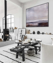 Load image into Gallery viewer, Grey Sky Painting Living Room Art Large Canvas Wall Art Landscape Dp126
