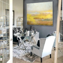 Load image into Gallery viewer, Yellow Abstract Canvas Painting Large Sky Art Painting On Canvas Dp137