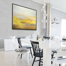 Load image into Gallery viewer, Yellow Abstract Canvas Painting Large Sky Art Painting On Canvas Dp137