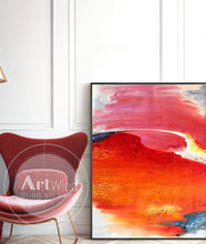 Load image into Gallery viewer, Red Abstract Painting Wall Painting For Living Room Big Painting Art Dp050