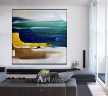 Load image into Gallery viewer, Abstract Beach Painting Ocean Painting Impressionist Wall Art Dp057