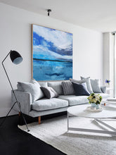 Load image into Gallery viewer, Light Blue Sky Oil Painting Ocean Canvas Oil Painting Dp125