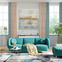 Load image into Gallery viewer, Gray Yellow Gold Abstract Painting Original Office Painting Yp056