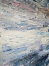 Load image into Gallery viewer, Navy Blue White Abstract Painting Texture Abstract Art Np005