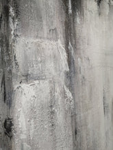 Load image into Gallery viewer, Black and White Painting on Canvas Grey Minimalist Painting Op007
