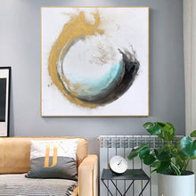 Load image into Gallery viewer, Original Artwork Yellow White Gold Abstract Art 036