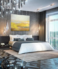 Load image into Gallery viewer, Yellow Abstract Canvas Painting Large Sky Art Painting On Canvas Dp137