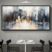 Load image into Gallery viewer, Large City Abstract Painting Art New York Painting Cityscape Cp016