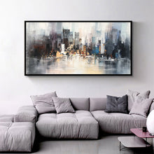Load image into Gallery viewer, Large City Abstract Painting Art New York Painting Cityscape Cp016