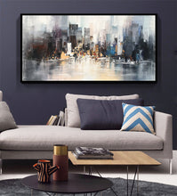 Load image into Gallery viewer, Large City Abstract Painting Art New York Painting Cityscape Cp016