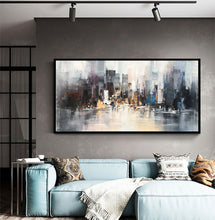 Load image into Gallery viewer, Large City Abstract Painting Art New York Painting Cityscape Cp016