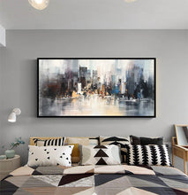 Load image into Gallery viewer, Large City Abstract Painting Art New York Painting Cityscape Cp016