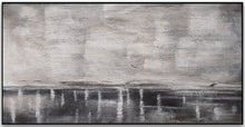 Load image into Gallery viewer, Canvas Wall Art Large White Grey Painting, Office Decor Gp028