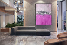 Load image into Gallery viewer, Pink Abstract Painting on Canvas Large Interior Art Qp013