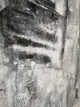 Load image into Gallery viewer, Black and White Painting on Canvas Grey Minimalist Painting Op007