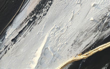 Load image into Gallery viewer, Gold Leaf Art Original Artwork Black And Beige Painting Textured Painting Dp041